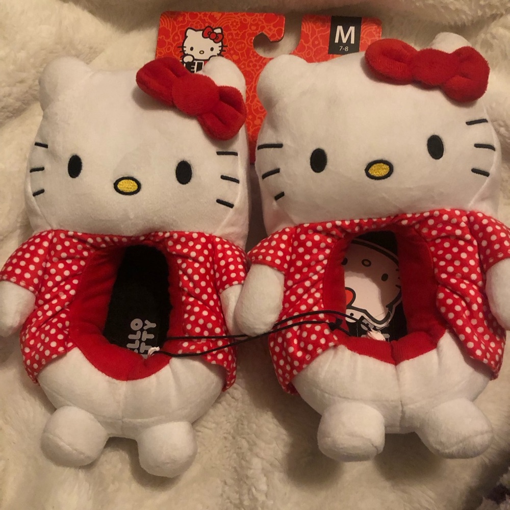 Hello Kitty Red Polka Dot Slippers